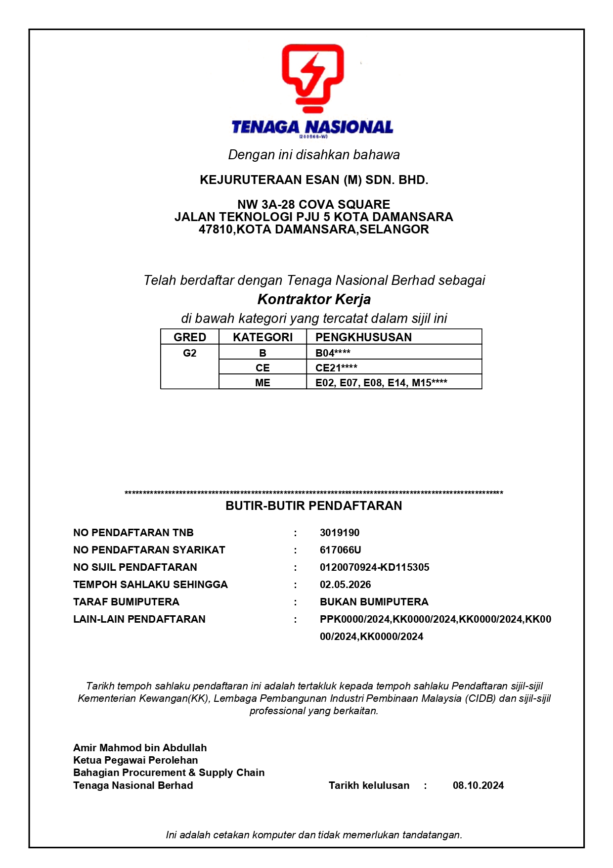 Certification 14